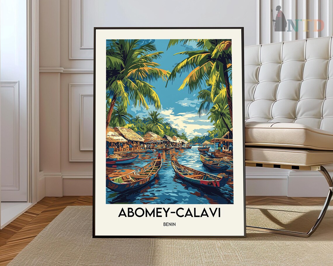 Abomey-Calavi, Benin Travel Poster Art Print