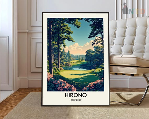 Hirono Golf Club Poster Wall Art Print Photo Decor Japan
