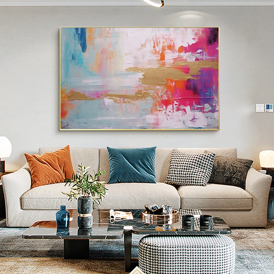 Original Painting Painting Vibrant Painting Abstract Painting Handmade Painting Large Original Oil Painting Home Decor Wall Art - Image 2