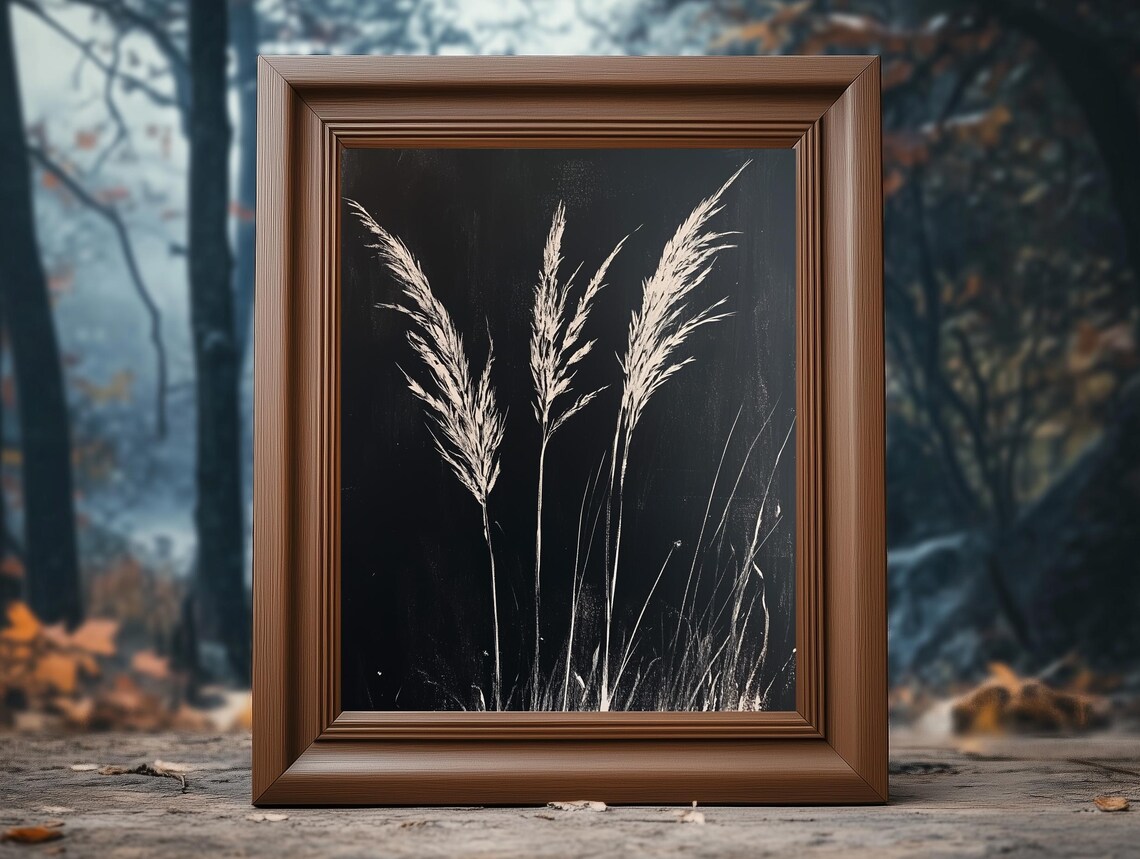 Fall Frame Art Gothic Vintage Wall Art Dark Floral Botanical Print Moody Autumn Decor - Image 4