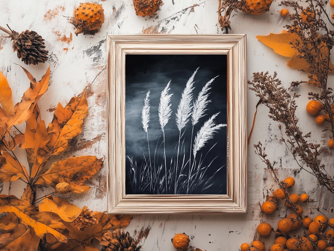 Moody Botanical Dark Autumn Botanical Print Gothic Floral Wall Art Vintage Decor - Image 3