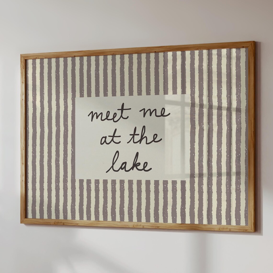 Meet Me At The Lake, Retro Striped Decor
