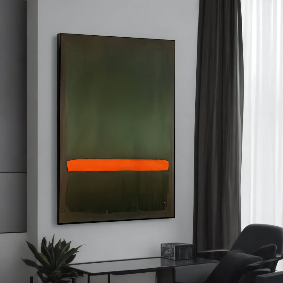 Mark Rothko-Inspired Abstract Art Print, Modern Home Decor