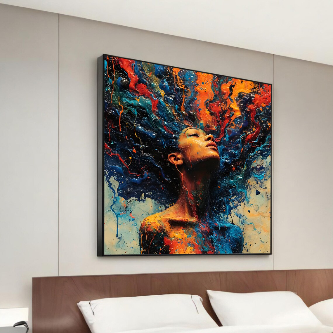 Vibrant Expression Of Inner Power, Modern Art Print