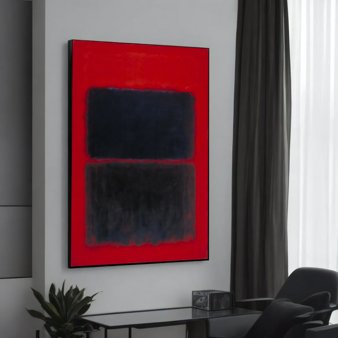 Mark Rothko Deep Red And Black Abstract Art Print