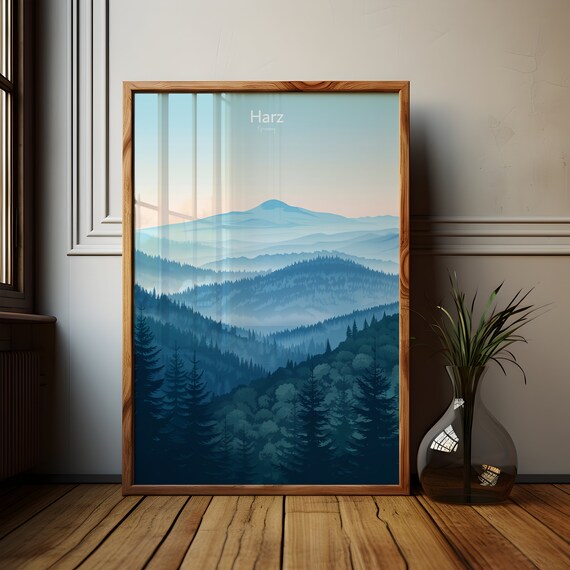 Harz National Park - Hiking Enthusiasts Nature Lovers Poster