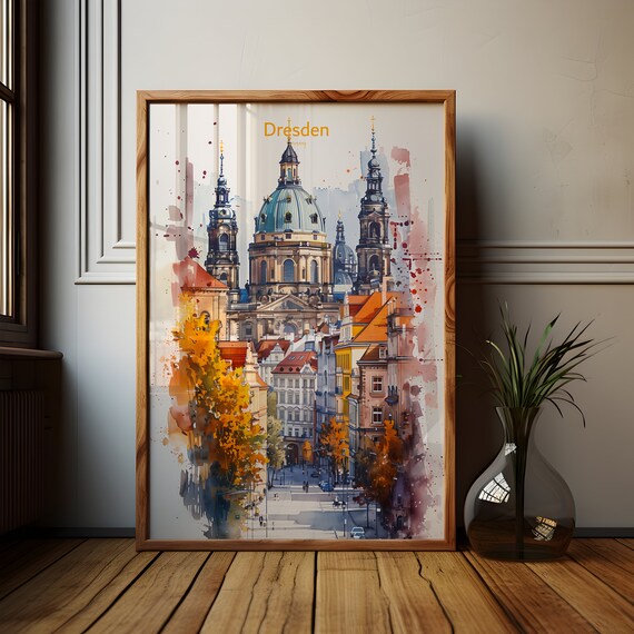 Dresden Saxony Germany Poster, Frauenkirche