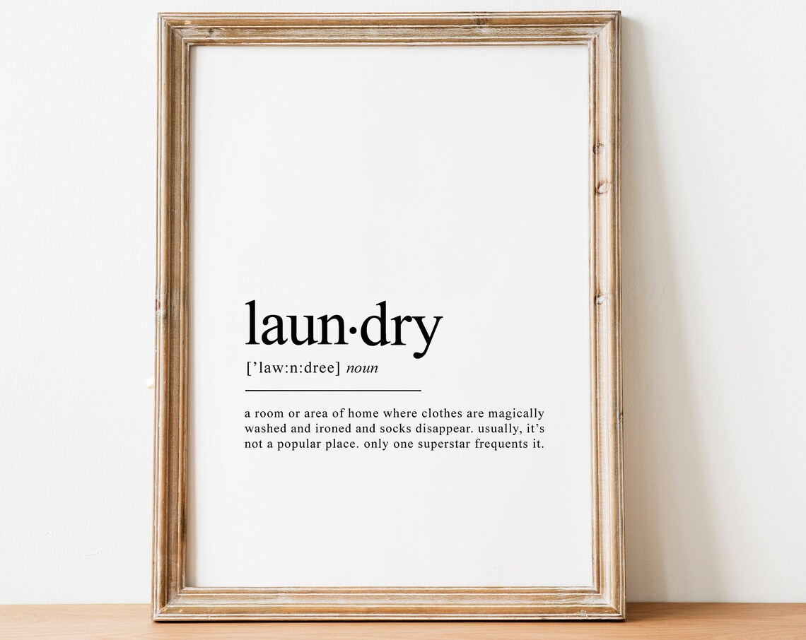 Laundry Definition Dictionary Art, Funny Wall Print - Image 2