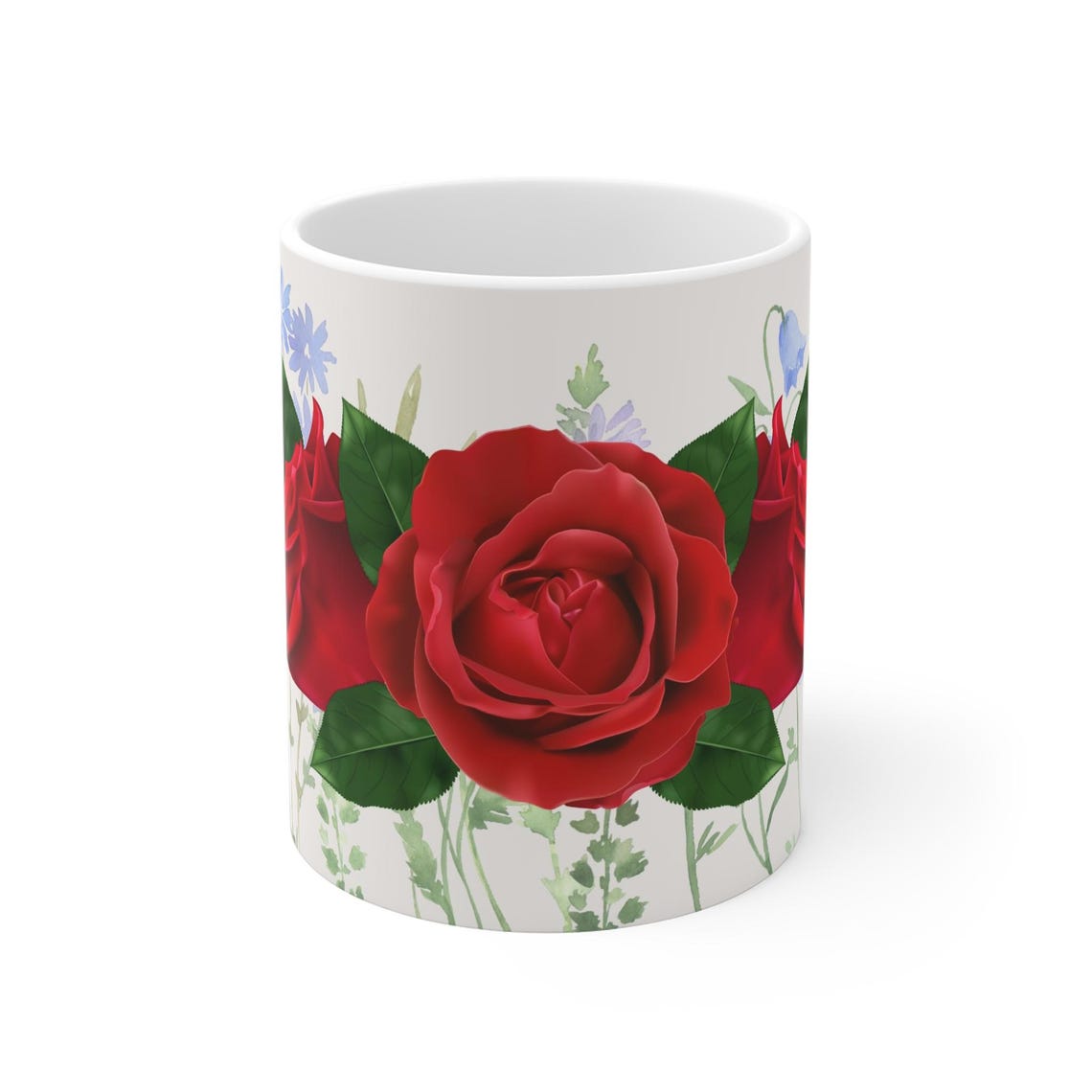Floral Roses Mug Coffee Cup Tea Mug Flower Patterned Drinkware Gardener Gift Mothers Day Present - Image 2