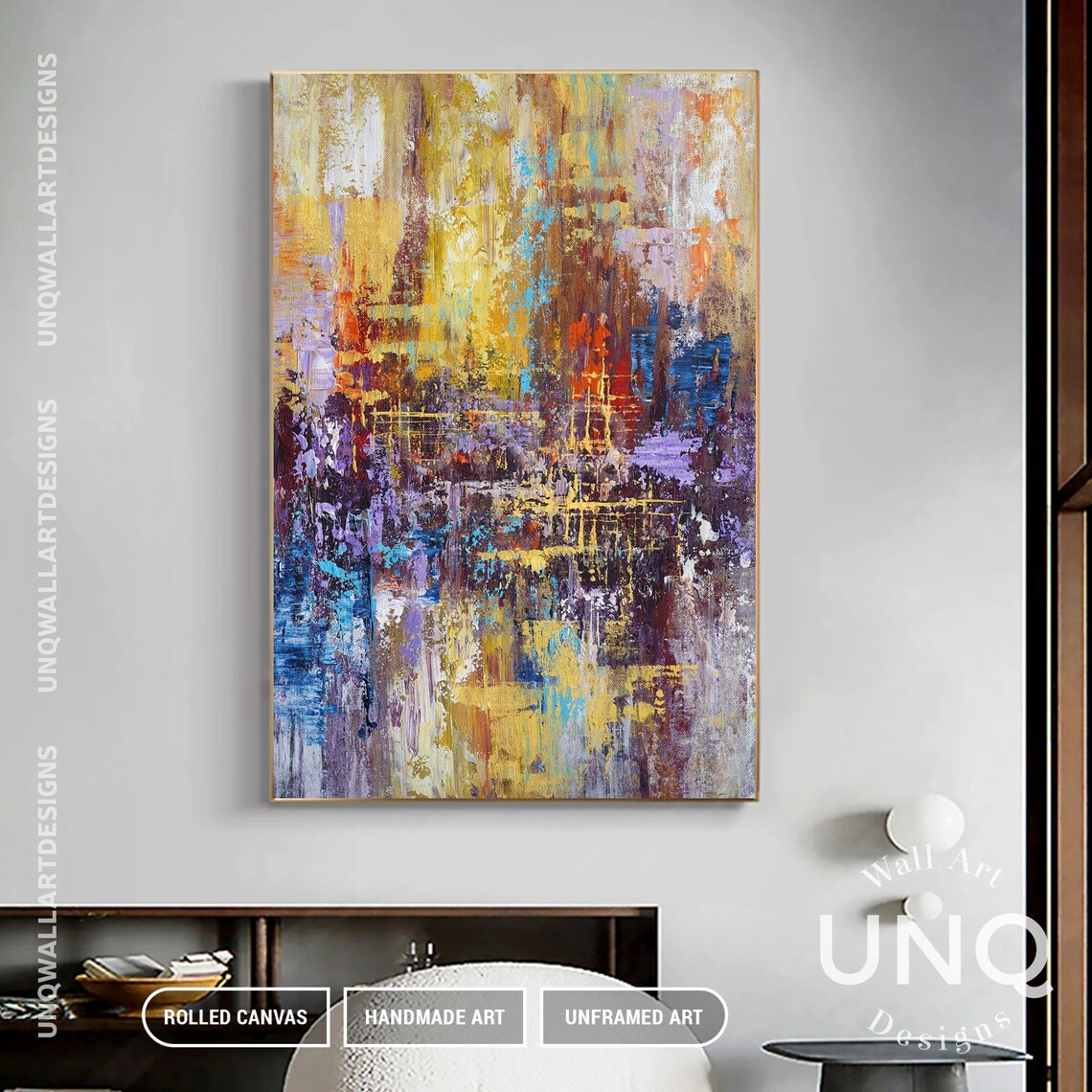Abstract Boho Wall Art Print, Modern Living Room Decor - Image 3