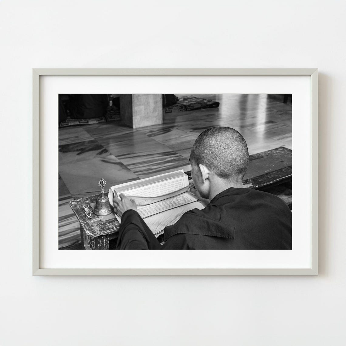 Buddhist Boy Studying At Bylakuppe In India Wall Art