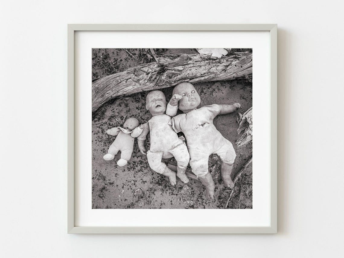 Discarded Dolls In The Desert Wall Art
