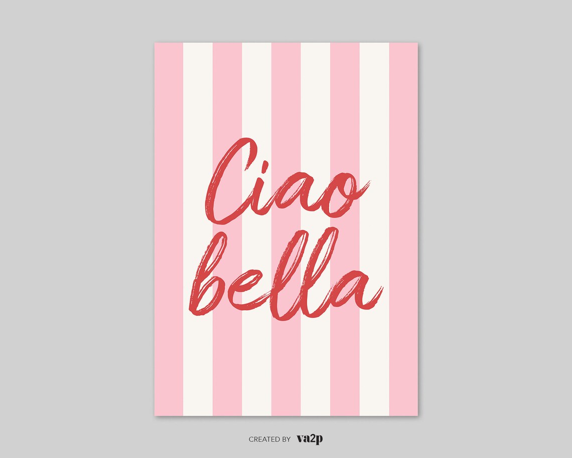 Ciao Bella Girly Room Decor Poster - Image 2