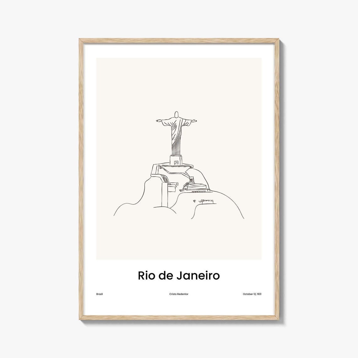 Rio De Janeiro Drawn No 2 Poster