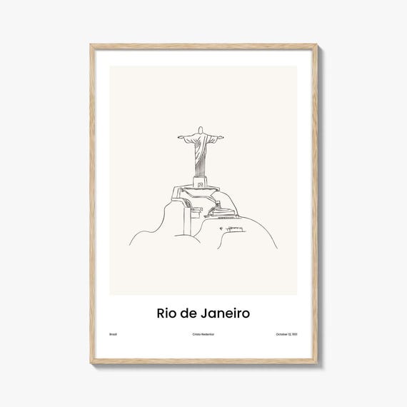 Rio De Janeiro Drawn No 2 Poster