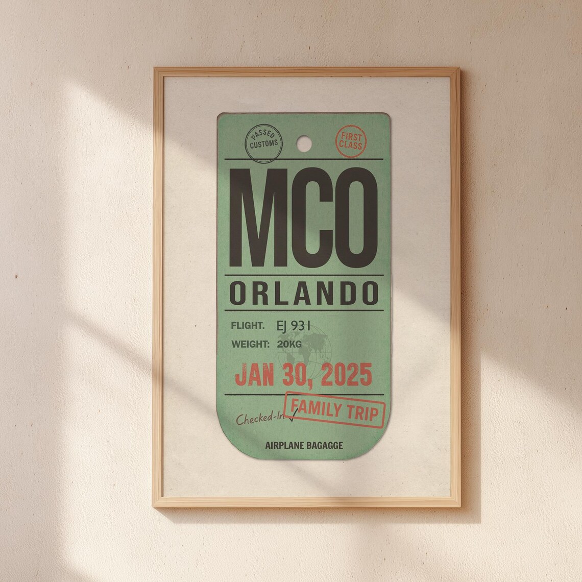Family Trip Vintage Travel Poster, Keepsake