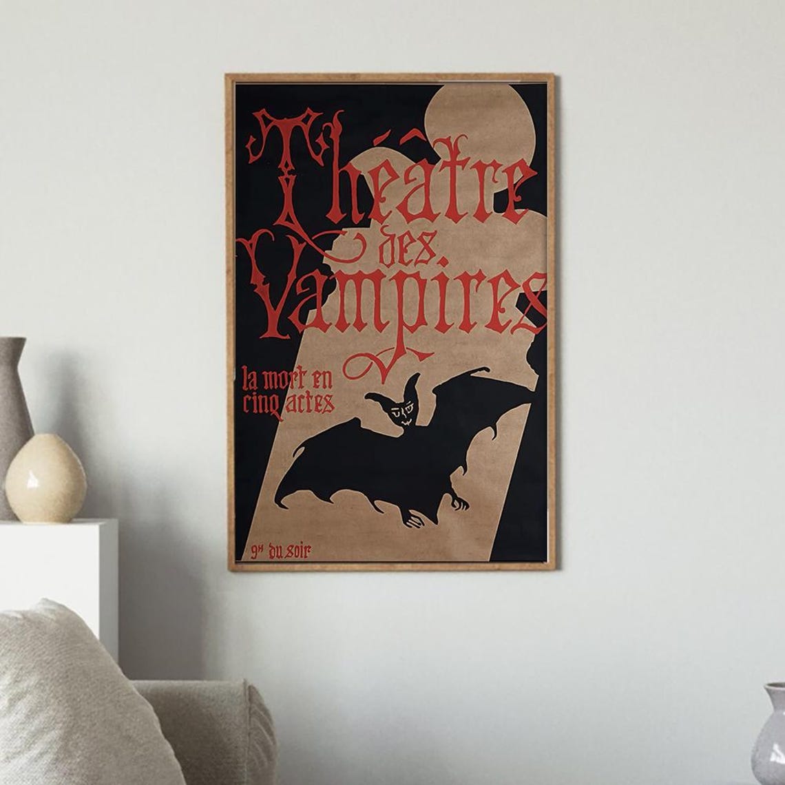 Interview With A Vampire Theatre Des Vampires Movie Poster High Definition Canvas Art Print - Image 3