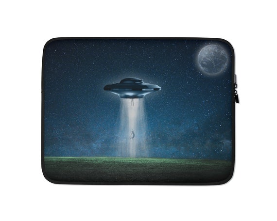 I Want To Believe UFO Art, Artsy Laptop Sleeve