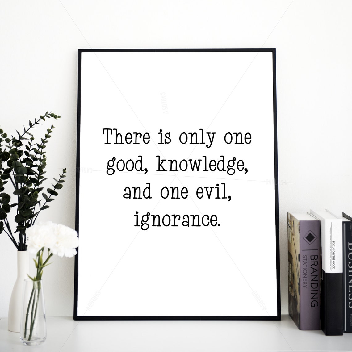 Socrates Quote - Motivational Poster