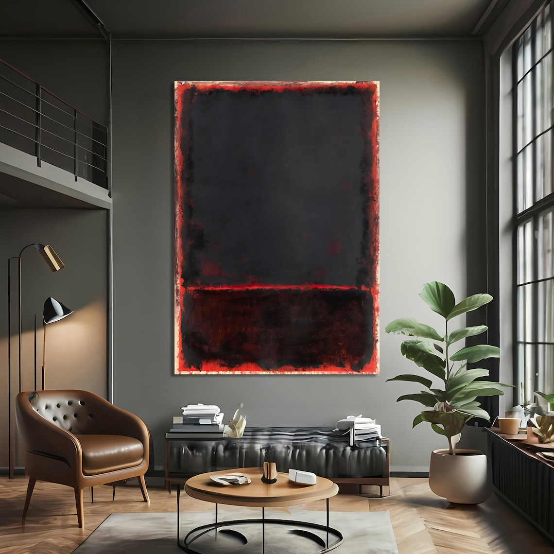 Mark Rothko Style Abstract Art Print, Dramatic Modern Decor - Image 3