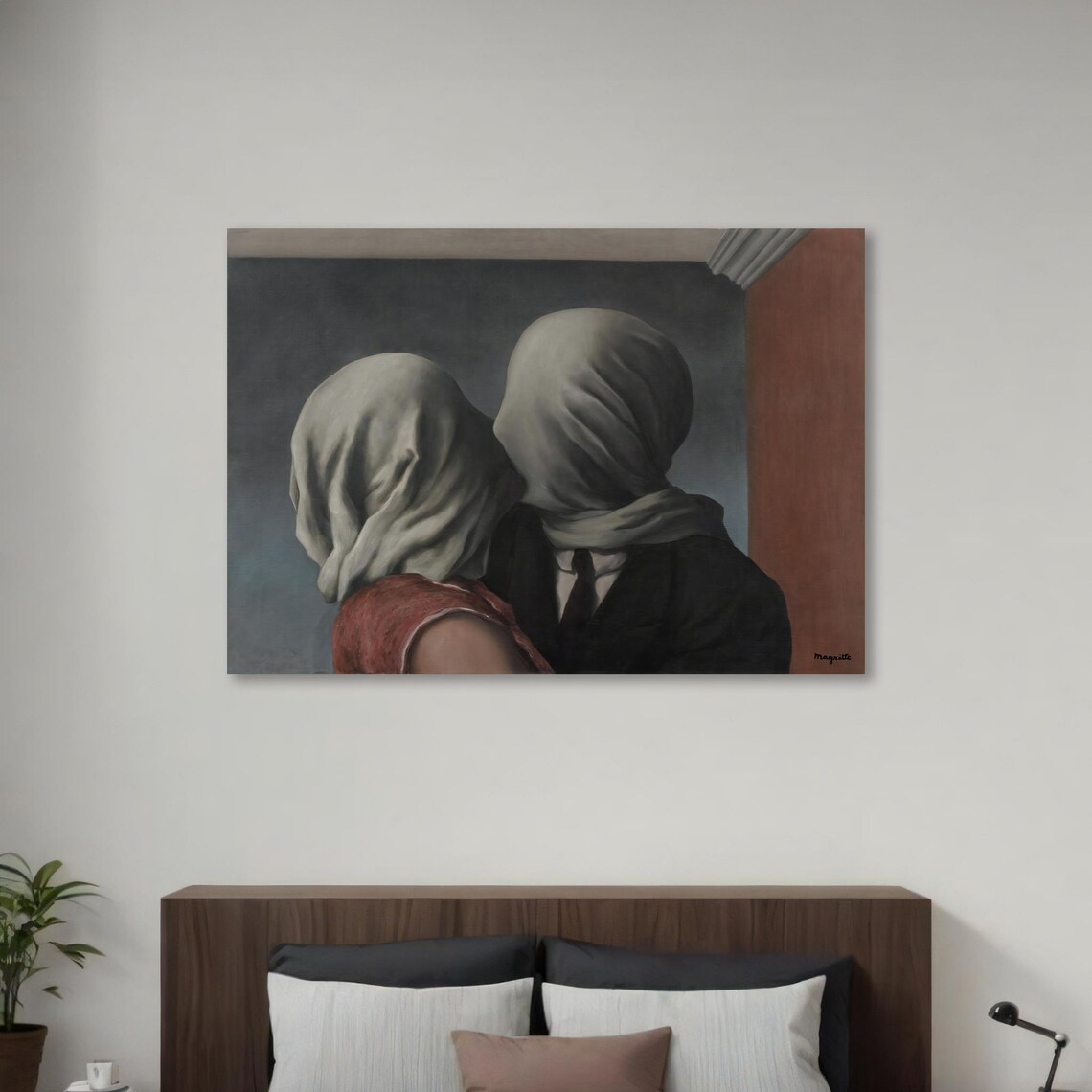 Ren Magrittes The Lovers, Surrealist Art Print - Image 3