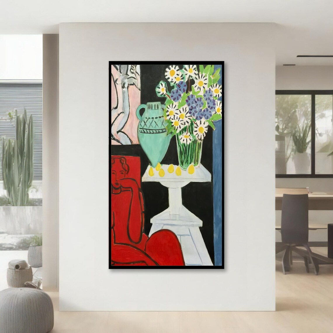 Matisse Inspired Still Life, Modernist Art - Image 4