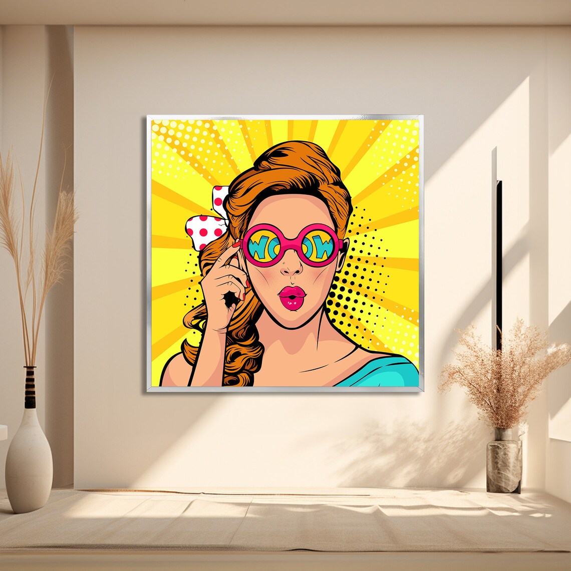 Retro Pop Art Woman, Bold Fashion Illustration - Image 2