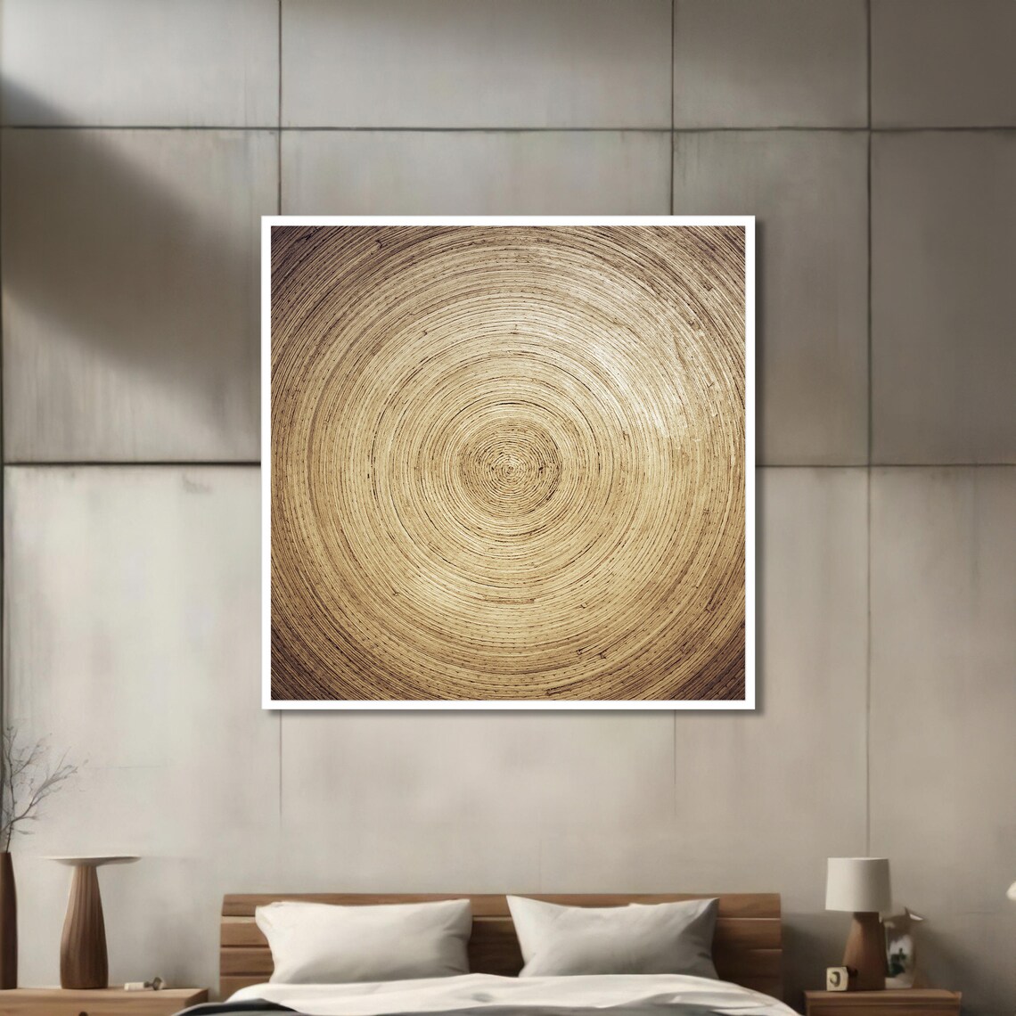 Rustic Abstract Painting, Modern Minimalist Art Print - Image 3