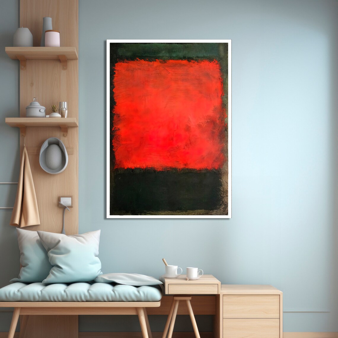 Mark Rokhto Inspired Abstract, Modern Minimalist - Image 4