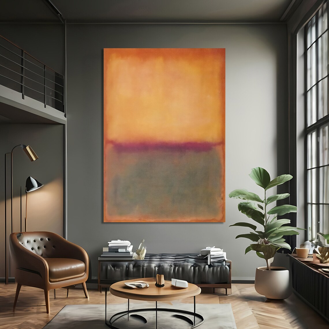 Mark Rokhto Inspired Sunset Abstract, Modern Decor - Image 2