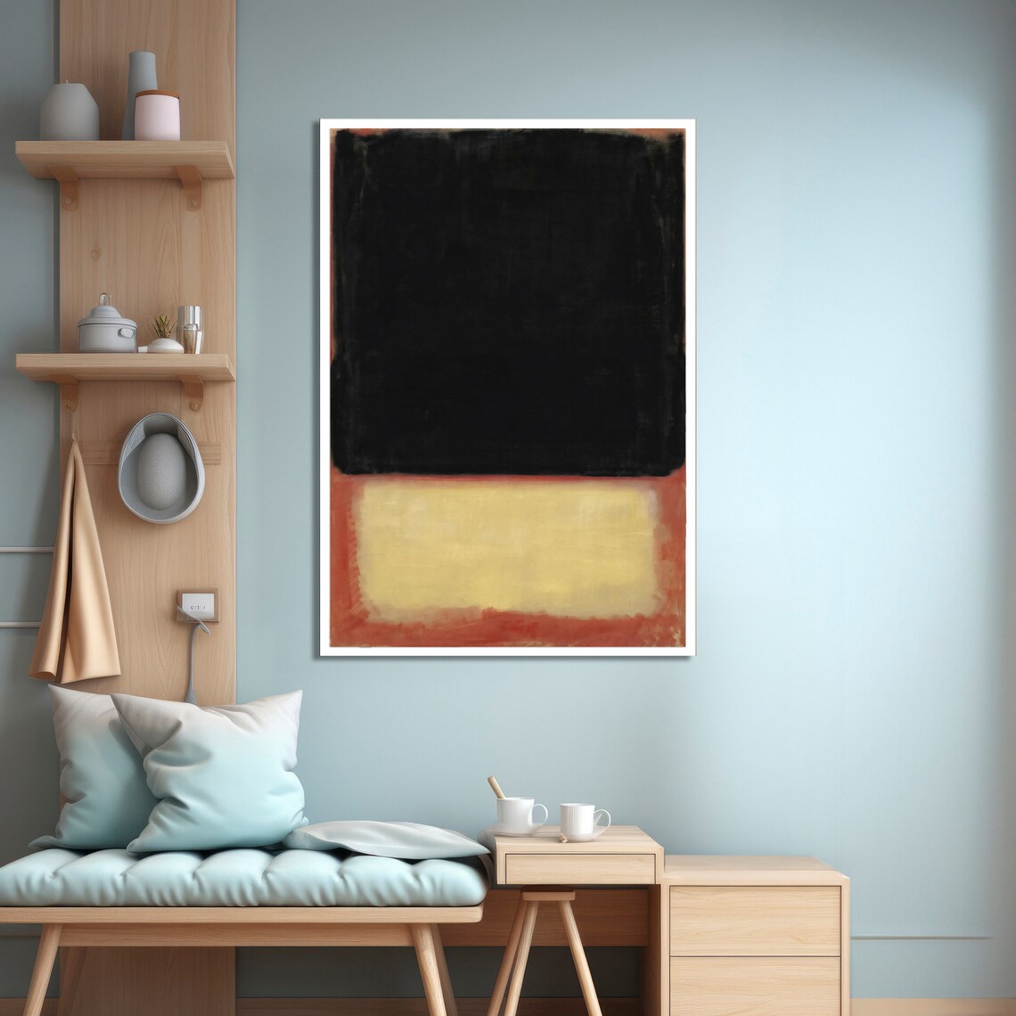Mark Rokhto Inspired Bold Contrast Abstract - Image 3