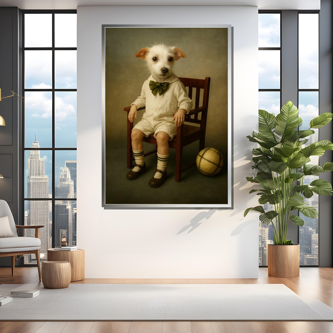 Vintage Dog Portrait, Whimsical Animal Art Print - Image 4