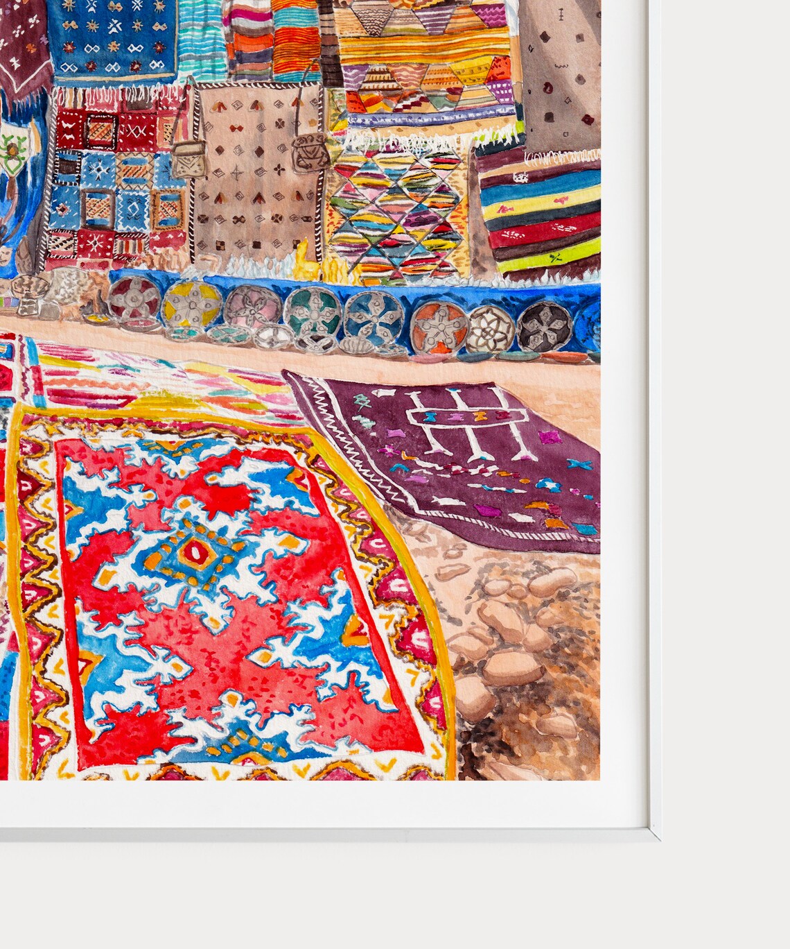Marrakech Morocco Medina Travel Poster Art Print - Image 3