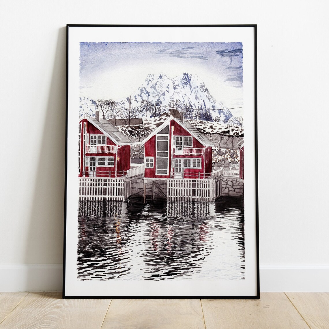 Lofoten Islands Norway Travel Poster, Landscape - Image 2