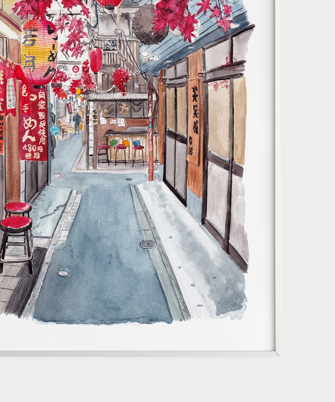 Shinjuku Alley, Tokyo Cityscape Travel Poster - Image 3