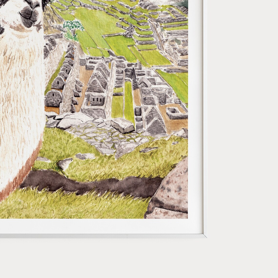 Machu Picchu Peru Landscape Travel Poster Art Print - Image 2