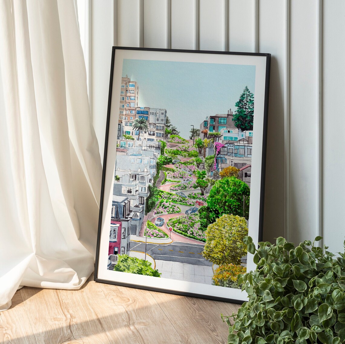 San Francisco Lombard Street, California Travel Poster - Image 3