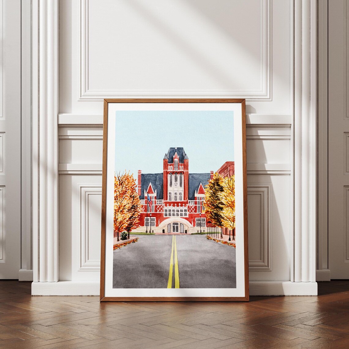 Bardstown Watercolor Travel Poster, Kentucky Cityscape - Image 3