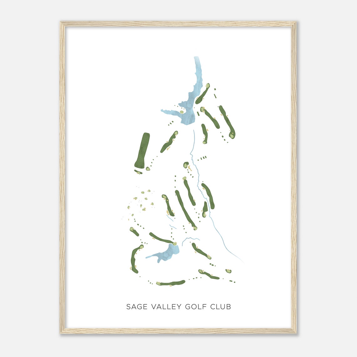 Sage Valley Golf Club South Carolina Modern Minimalist Poster