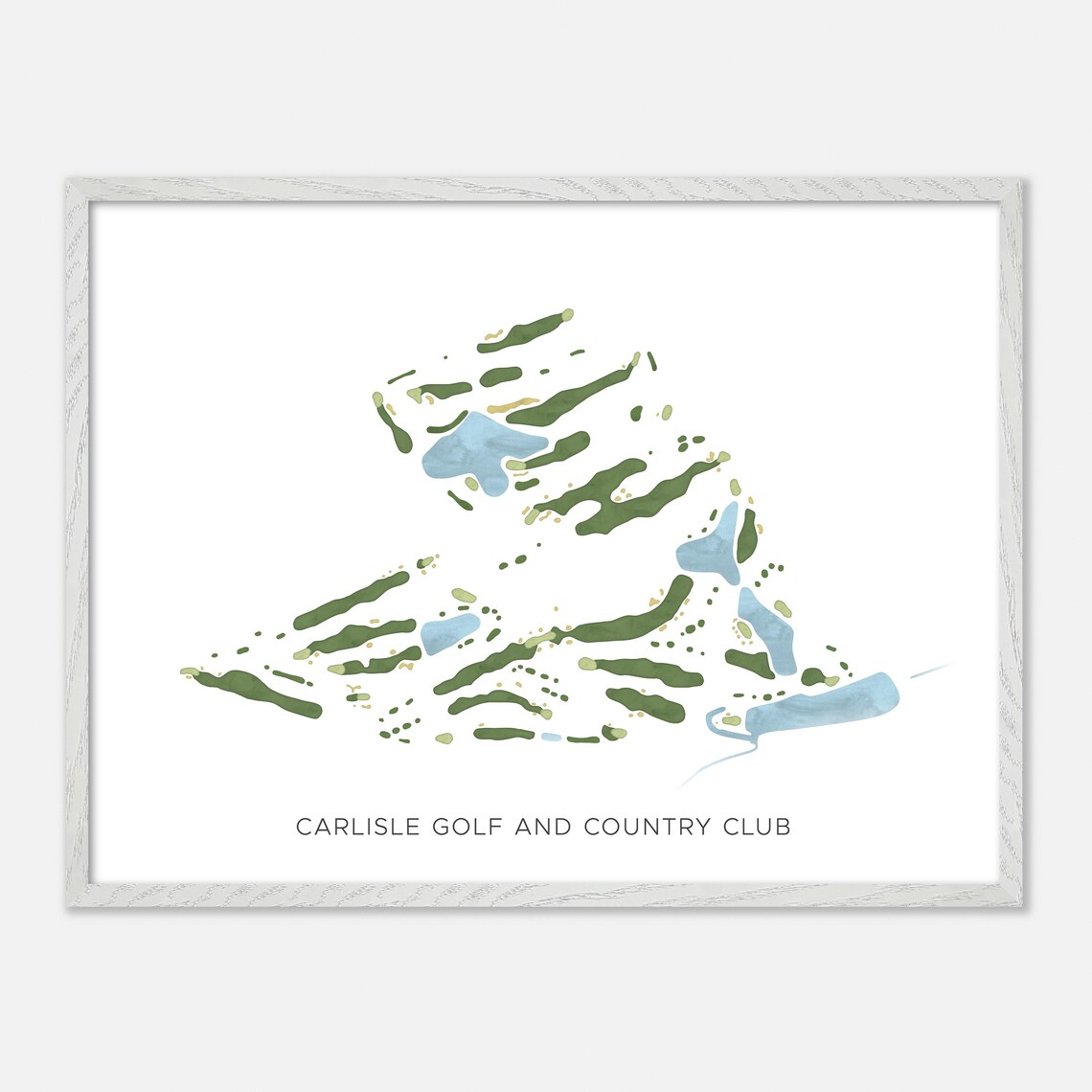 Carlisle Golf and Country Club Canada Minimalist Watercolor Poster - Image 3