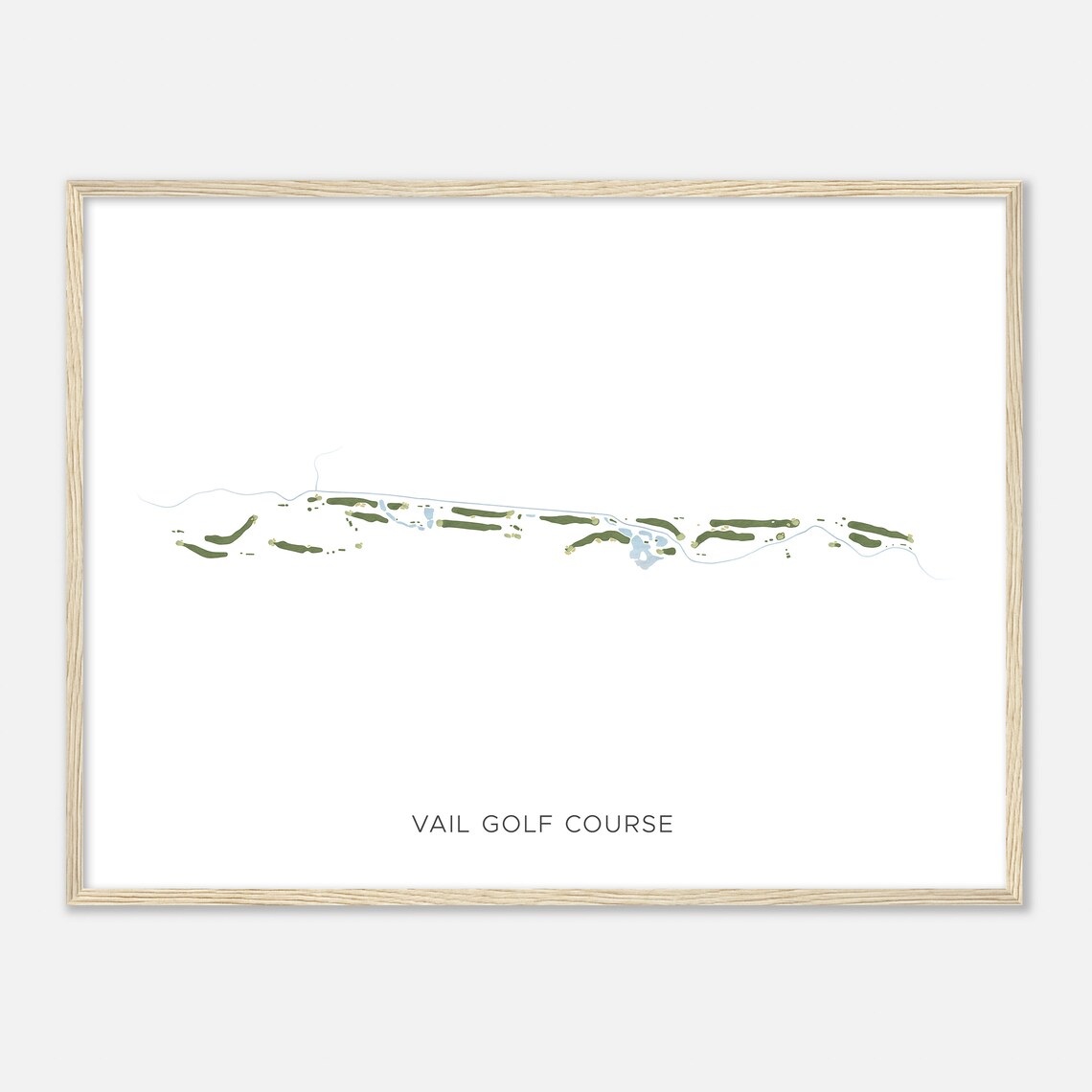 Vail Golf Course Colorado Modern Watercolor Map Golfer Gift Golf Wall Art Golf Poster Print Course Layout - Image 2