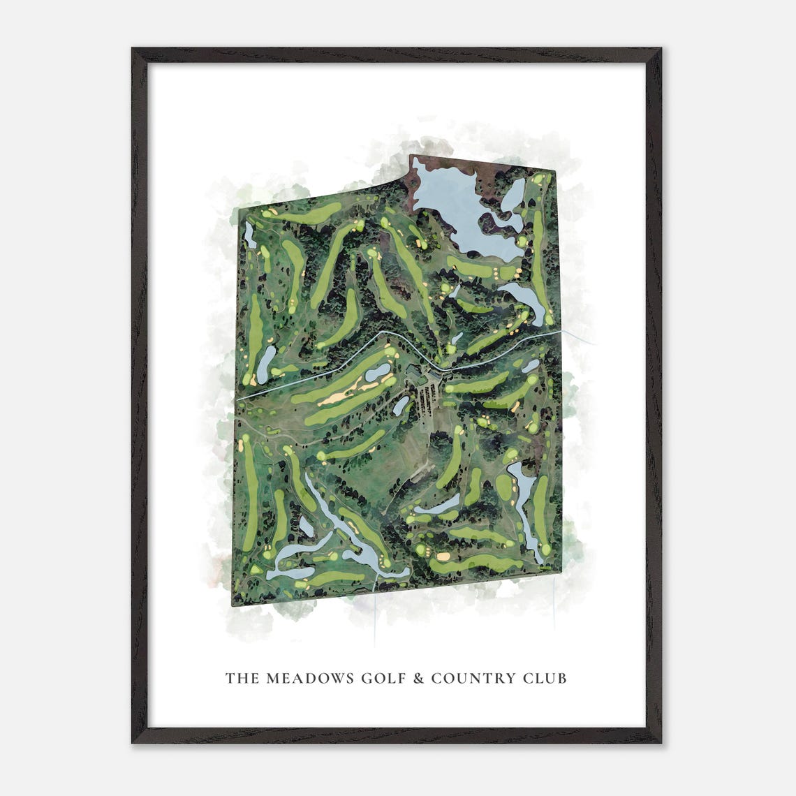 The Meadows Golf And Country Club Ottawa Canada Classic Map Poster - Image 2