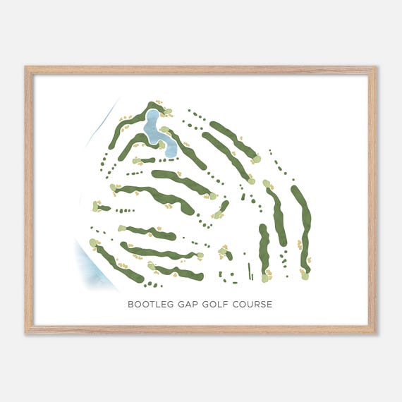 Bootleg Gap Golf Course In Kimberley Canada Modern Watercolor Map Golfer Gift Golf Wall Art Golf Poster Print Course Layout