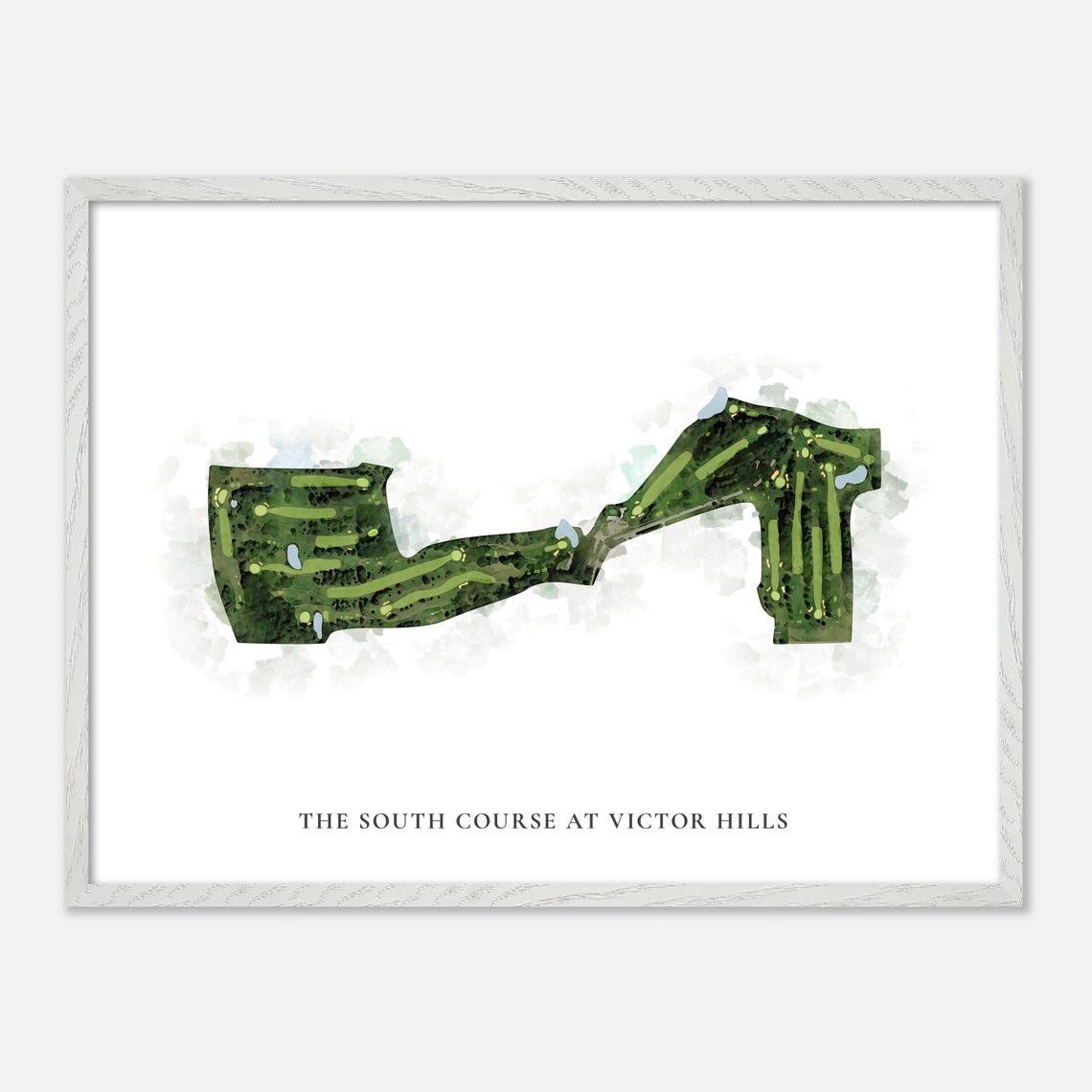 The South Course at Victor Hills New York Classic Golf Map Poster - Image 4