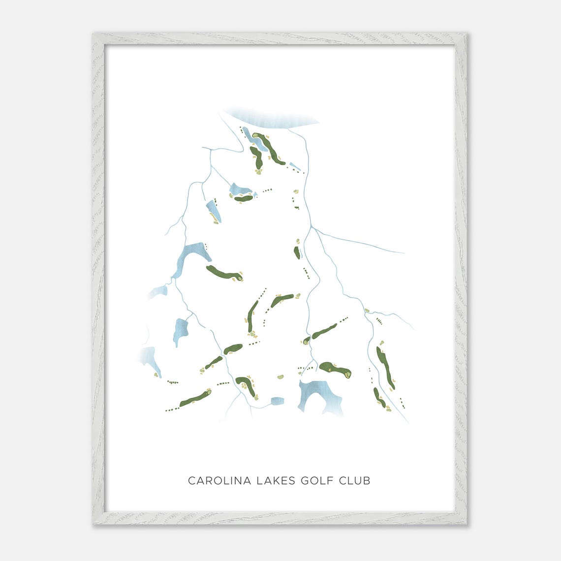 Carolina Lakes Golf Club Minimalist Map Art Golfer Gift Poster - Image 2