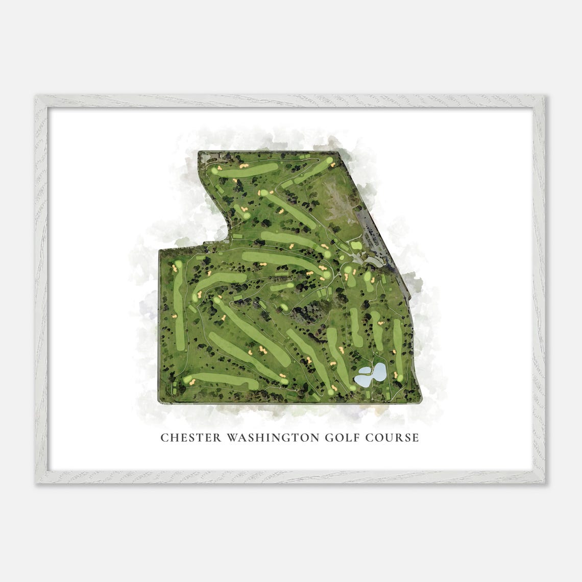 Chester Washington Golf Course Los Angeles Classic Map Poster - Image 4