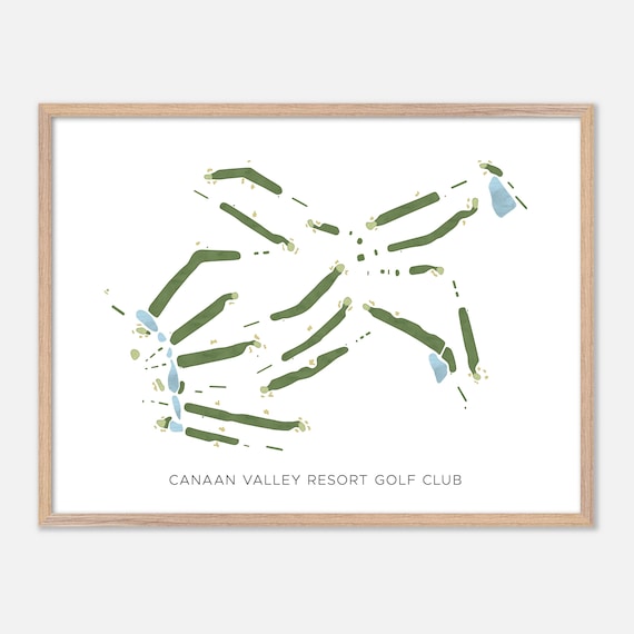 Canaan Valley Resort Golf Club West Virginia Minimalist Poster