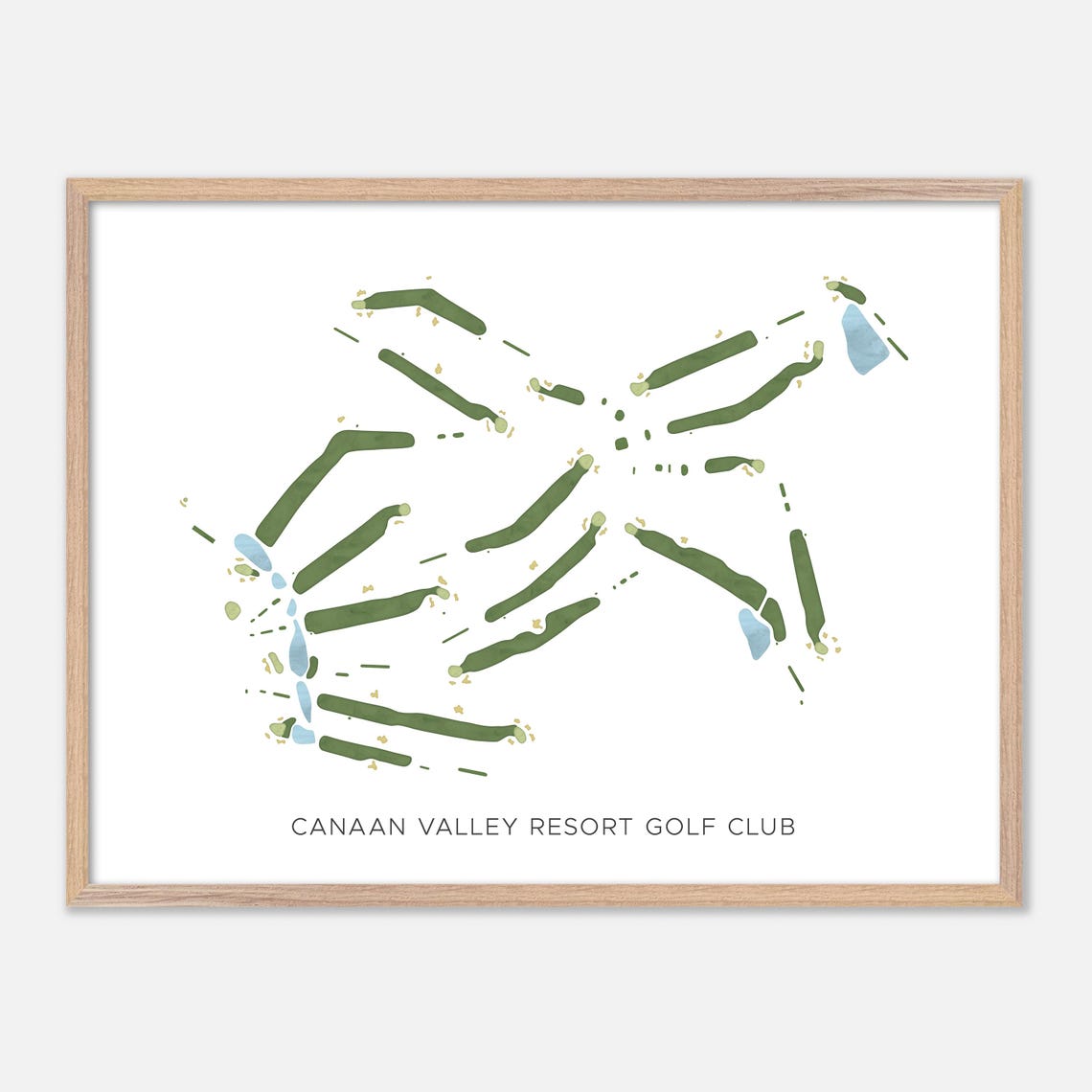 Canaan Valley Resort Golf Club West Virginia Minimalist Poster