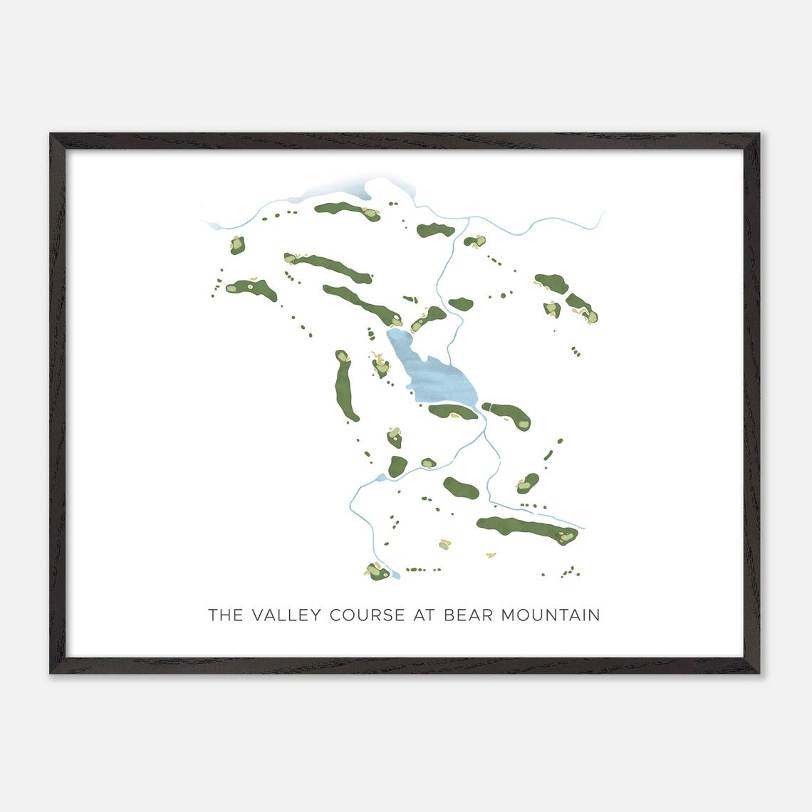 The Valley Course at Bear Mountain Canada Modern Map Art Poster - Image 4
