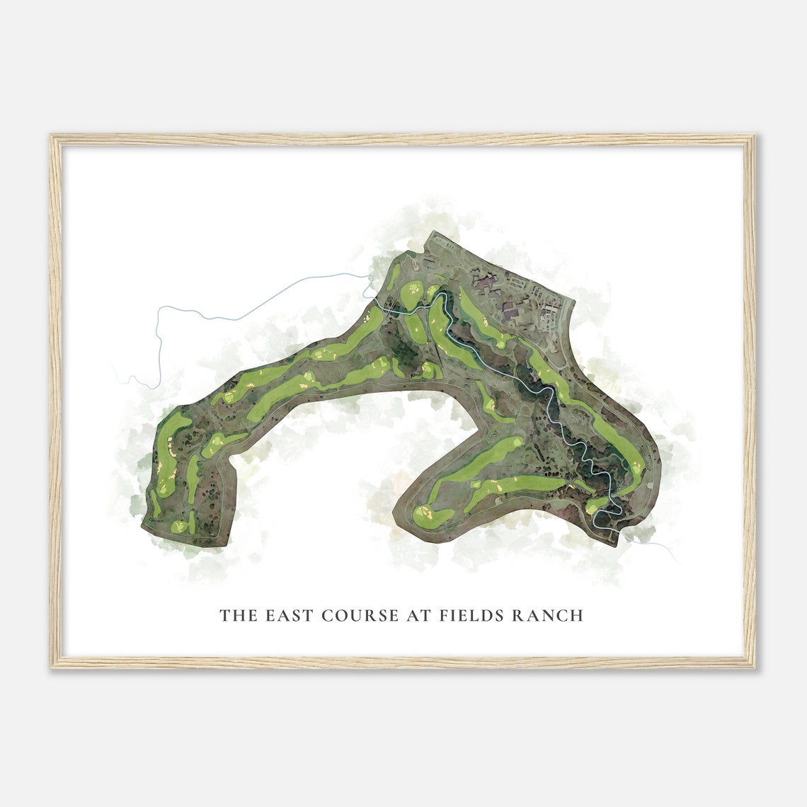 The East Course At Fields Ranch Texas Classic Watercolor Poster - Image 2